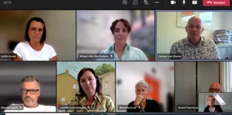 Microsoft Teams-gesprek schoolleiders