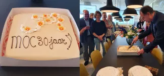 30 jaar moc ron de bakker taart